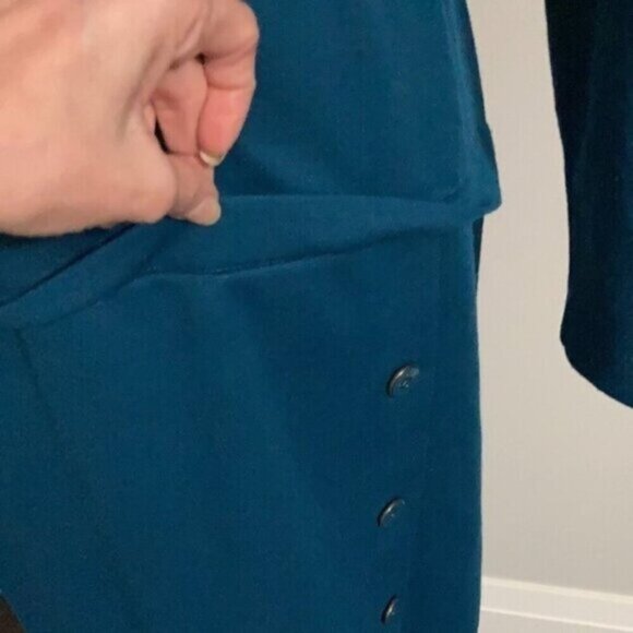 D'ALLAIRD'S Vintage Blue Long Dress Medium / Large - Picture 8 of 14